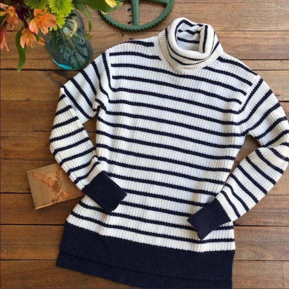 J. Crew Cream and Navy Stripe Sweater - Picture 7 of 7
